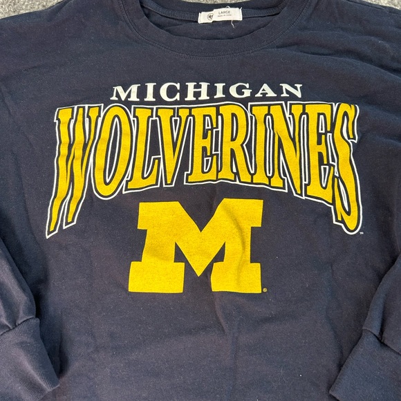 University of Michigan long sleeve cropped tee size large - Picture 3 of 5